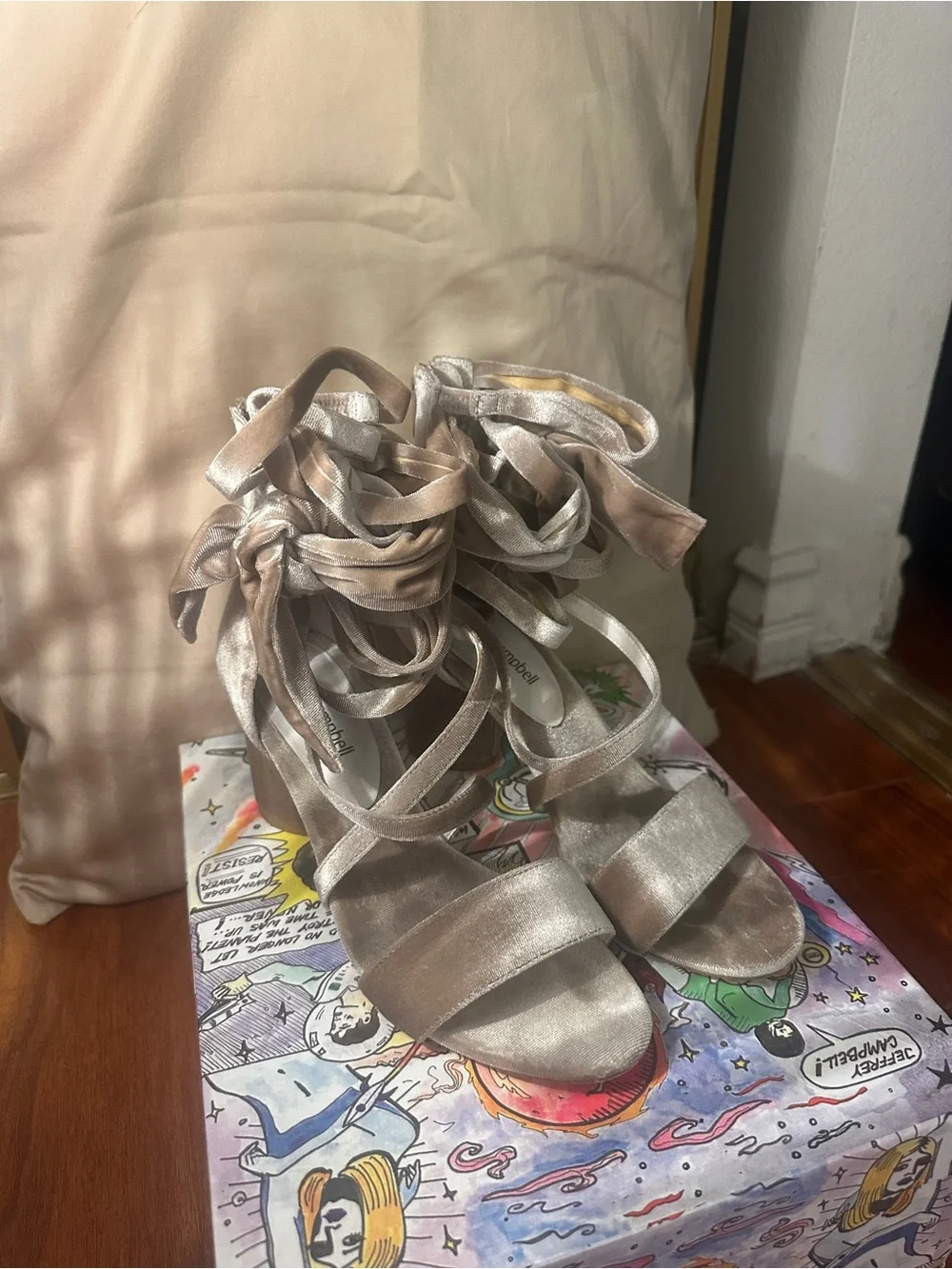 Jeffrey Campbell Strappy Suede Heel